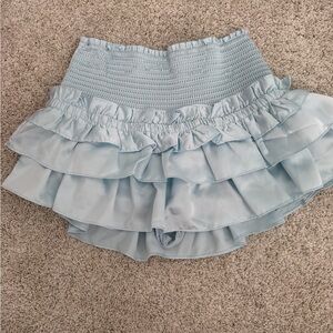 Light Blue Ruffled Skirt